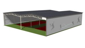 Design of the tennis shed