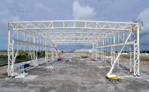 PHOTOVOLTAIC PADEL COURT COVER STRUCTURE