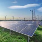 Wind mill installation in Los Angeles