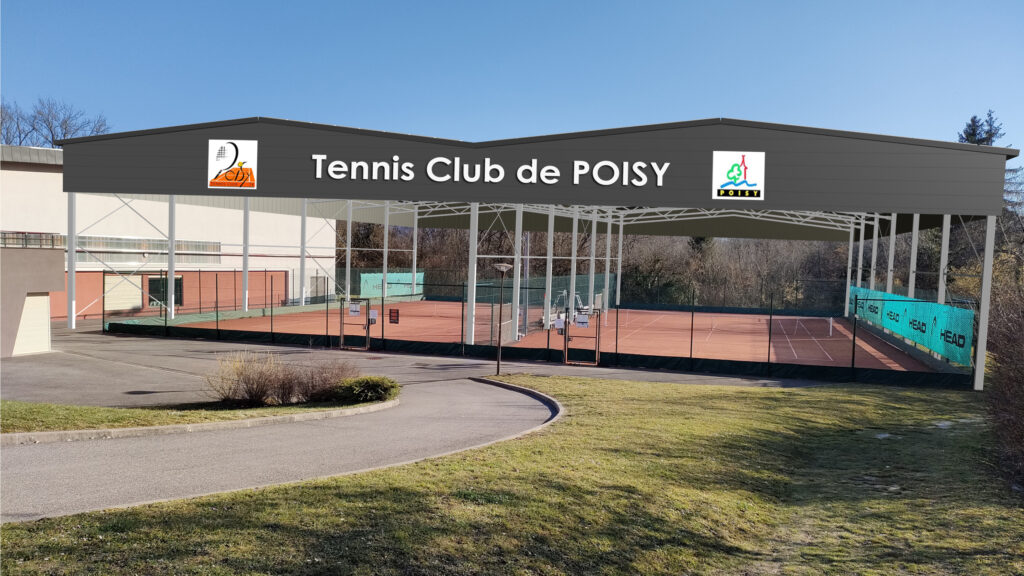 Couverture tennis photovoltaïque Communes Poisy